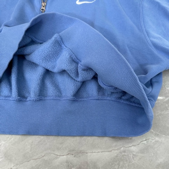 Women’s Nike Phoenix Fleece Half Zip Cropped Pullover Sweatshirt Large - Picture 7 of 16